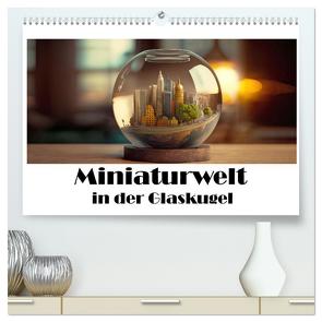 Miniaturwelt in der Glaskugel (hochwertiger Premium Wandkalender 2024 DIN A2 quer), Kunstdruck in Hochglanz von Brunner-Klaus,  Liselotte