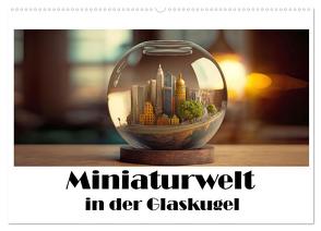 Miniaturwelt in der Glaskugel (Wandkalender 2024 DIN A2 quer), CALVENDO Monatskalender von Brunner-Klaus,  Liselotte