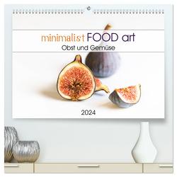 minimalist FOOD art Obst und Gemüse (hochwertiger Premium Wandkalender 2024 DIN A2 quer), Kunstdruck in Hochglanz von Dysli,  Chantal
