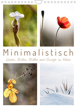 Minimalistisch, Gräser, Blüten, Blätter und Zweige im Fokus (Wandkalender 2023 DIN A4 hoch) von Löwer,  Sabine