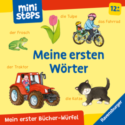 ministeps: Mein erster Bücher-Würfel: Meine ersten Wörter (Bücher-Set) von Kohl,  Martina, Milk,  Ina, Neubacher-Fesser,  Monika
