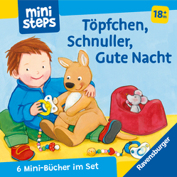 ministeps: Mein erster Bücher-Würfel: Töpfchen, Schnuller, Gute Nacht (Bücher-Set) von Kohl,  Martina, Senner,  Katja, Szesny,  Susanne, Yaga,  Ava-Barb