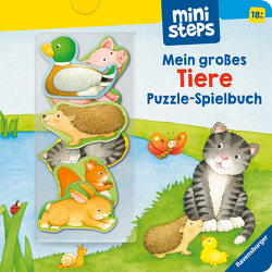 ministeps: Mein großes Tiere Puzzle-Spielbuch von Nahrgang,  Frauke, Neubacher-Fesser,  Monika