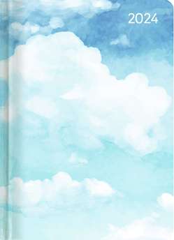 Minitimer Style Wolkenspiel 2024 – Taschen-Kalender A6 – Weekly – 192 Seiten – Notiz-Buch – mit Info- und Adressteil – Alpha Edition
