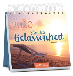 Miniwochenkalender 365 Tage Gelassenheit 2020 – kleiner Aufstellkalender mit Wochenkalendarium