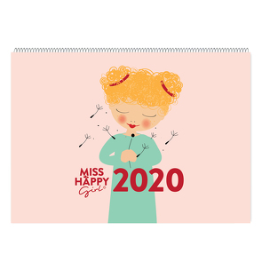„Miss Happy Girl“ Wandkalender A4 von Garschhammer,  Anja