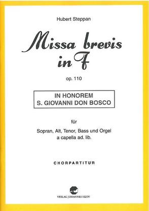 Missa brevis in F op. 110 von Steppan,  Hubert