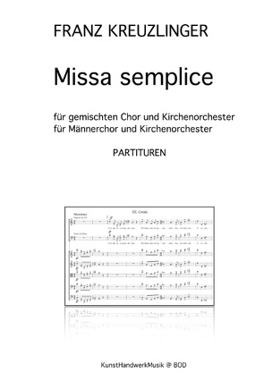 Missa semplice von Kreuzlinger,  Franz