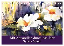 Mit Aquarellen durch das Jahr (Tischkalender 2024 DIN A5 quer), CALVENDO Monatskalender von Mesch,  Sylwia