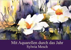 Mit Aquarellen durch das Jahr (Wandkalender 2022 DIN A2 quer) von Mesch,  Sylwia