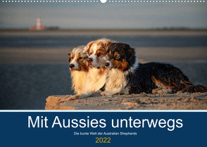 Mit Aussies unterwegs – Die bunte Welt der Australian Shepherds (Wandkalender 2022 DIN A2 quer) von Mirsberger tierpfoto,  Annett