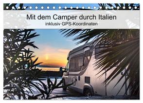Mit dem Camper durch Italien – inklusiv GPS-Koordinaten (Tischkalender 2024 DIN A5 quer), CALVENDO Monatskalender von Steiner und Matthias Konrad,  Carmen