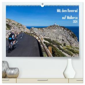 Mit dem Rennrad auf Mallorca (hochwertiger Premium Wandkalender 2024 DIN A2 quer), Kunstdruck in Hochglanz von Poul,  Herbert