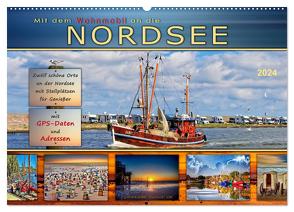 Mit dem Wohnmobil an die Nordsee (Wandkalender 2024 DIN A2 quer), CALVENDO Monatskalender von Roder,  Peter
