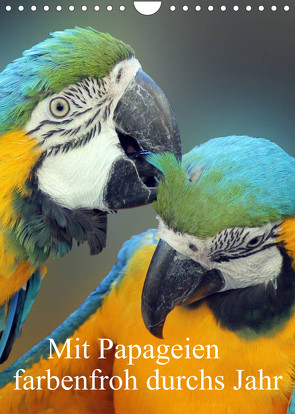 Mit Papageien farbenfroh durchs Jahr (Wandkalender 2022 DIN A4 hoch) von Bönner,  Marion