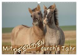 Mit Pferden durch´s Jahr (Wandkalender 2024 DIN A3 quer), CALVENDO Monatskalender von Petzold,  Theresa