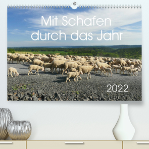 Mit Schafen durch das Jahr (Premium, hochwertiger DIN A2 Wandkalender 2022, Kunstdruck in Hochglanz) von CoKeDi-Photographie, Kelle-Dingel,  Cordula