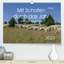 Mit Schafen durch das Jahr (Premium, hochwertiger DIN A2 Wandkalender 2023, Kunstdruck in Hochglanz) von CoKeDi-Photographie, Kelle-Dingel,  Cordula