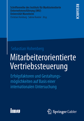 Mitarbeiterorientierte Vertriebssteuerung von Hohenberg,  Sebastian