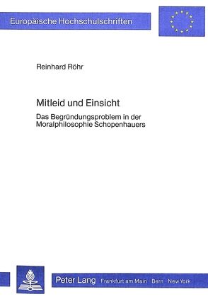 Mitleid und Einsicht von Röhr,  Reinhard