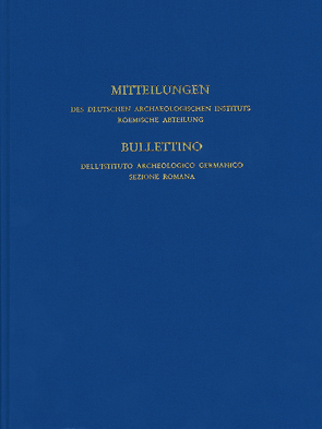 Mitteilungen des Deutschen Archäologischen Instituts, Römische Abteilung von Deutsches Archäologisches Institut