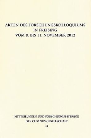 Mitteilungen und Forschungsbeiträge der Cusanus-Gesellschaft von Euler,  Andreas