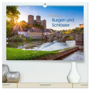 Mittelhessens Burgen und Schlösser (hochwertiger Premium Wandkalender 2024 DIN A2 quer), Kunstdruck in Hochglanz von Koch,  Silke