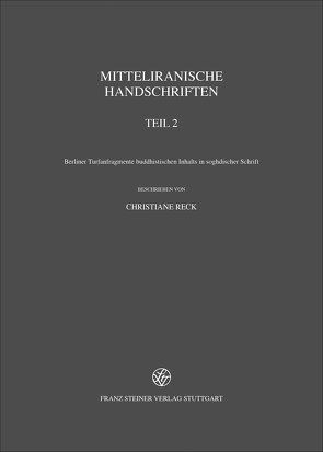 Mitteliranische Handschriften von Reck,  Christiane