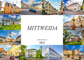 Mittweida Impressionen (Tischkalender 2023 DIN A5 quer) von Meutzner,  Dirk