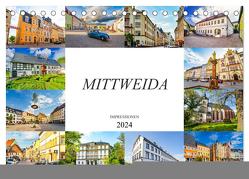 Mittweida Impressionen (Tischkalender 2024 DIN A5 quer), CALVENDO Monatskalender von Meutzner,  Dirk