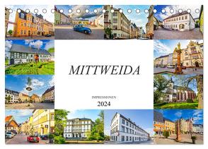 Mittweida Impressionen (Tischkalender 2024 DIN A5 quer), CALVENDO Monatskalender von Meutzner,  Dirk