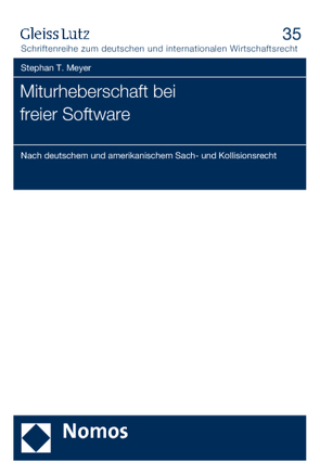 Miturheberschaft bei freier Software von Meyer,  Stephan T.