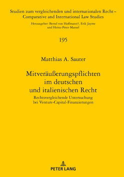 Mitveräußerungspflichten im deutschen und italienischen Recht von Sauter,  Matthias A.