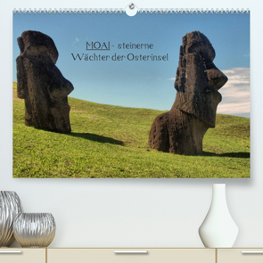 MOAI – steinerne Wächter der Osterinsel (Premium, hochwertiger DIN A2 Wandkalender 2023, Kunstdruck in Hochglanz) von Hartmann,  Carina