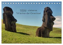 MOAI – steinerne Wächter der Osterinsel (Tischkalender 2024 DIN A5 quer), CALVENDO Monatskalender von Hartmann,  Carina