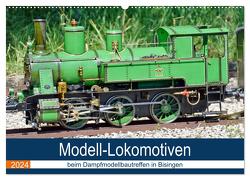 Modell-Lokomotiven beim Dampfmodellbautreffen in Bisingen (Wandkalender 2024 DIN A2 quer), CALVENDO Monatskalender von Günther,  Geiger