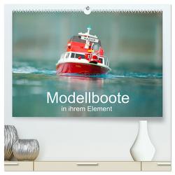 Modellboote in ihrem Element (hochwertiger Premium Wandkalender 2024 DIN A2 quer), Kunstdruck in Hochglanz von Quentin,  Thomas