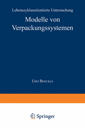 Modelle von Verpackungssystemen von Boeckle,  Udo