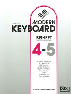 Modern Keyboard Beiheft 4-5 von Loy,  Günter