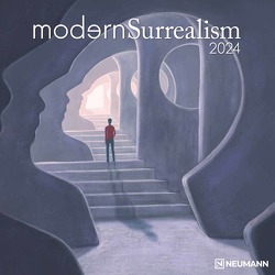 Modern Surrealism 2024 – Wand-Kalender – Broschüren-Kalender – 30×30- 30×60 geöffnet