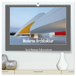 Moderne Architektur – Oscar Niemeyer Kulturzentrum (hochwertiger Premium Wandkalender 2024 DIN A2 quer), Kunstdruck in Hochglanz von Ehrentraut,  Dirk