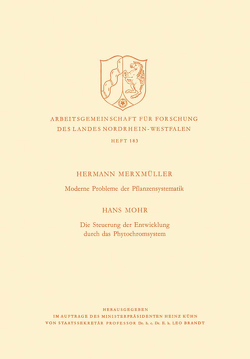 Moderne Probleme der Pflanzensystematik von Merxmüller,  Hermann