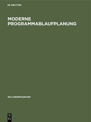 Moderne Programmablaufplanung