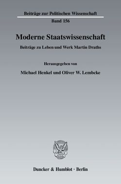 Moderne Staatswissenschaft. von Henkel,  Michael, Lembcke,  Oliver W.