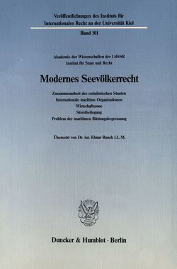 Modernes Seevölkerrecht. von Lazarev,  Marklen Ivanovič