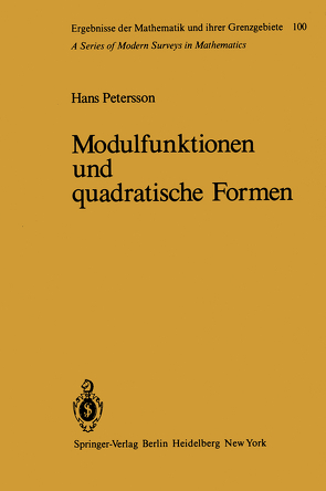 Modulfunktionen und quadratische Formen von Petersson,  H.