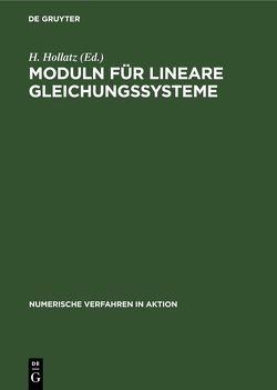 Moduln für lineare Gleichungssysteme von Hollatz,  H.