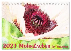 MohnZauber (Tischkalender 2024 DIN A5 quer), CALVENDO Monatskalender von VogtArt,  VogtArt