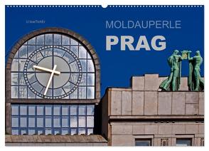 Moldauperle Prag (Wandkalender 2024 DIN A2 quer), CALVENDO Monatskalender von boeTtchEr,  U