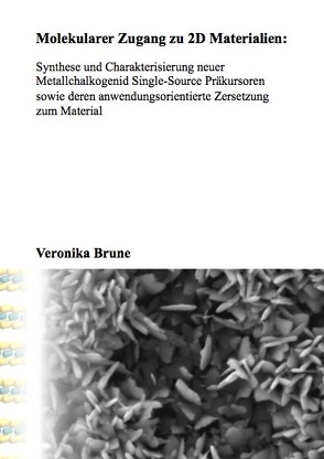 Molekularer Zugang zu 2D Materialien – Synthese und Charakterisierung neuer Metallchalkogenid Single-Source Präkursoren sowie deren anwendungsorientierte Zersetzung zum Material von Brune,  Veronika